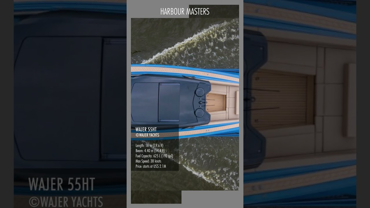 ⁣Wajer 55 HT | Luxury Hardtop Dayboat with Scandinavian Elegance