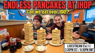 Can We Survive IHOP's Endless Pancakes!? 🥞100+ Pancake Challenge!