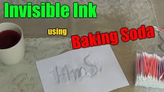 How to make an INVISIBLE INK (using BAKING SODA)