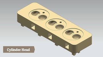 Engine Cylinder Head || Siemens NX Tutorial