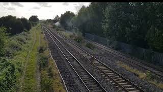 60007 reversing out from Taunton, at Norton Fitzwarren, onto the West Somerset Railway branch line.