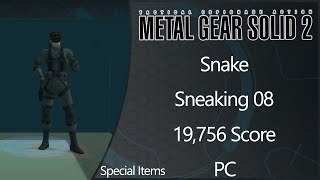 MGS2: Substance | PC | Snake | Sneaking | Level 08 | Special Items | 19756 Score @dlimes13