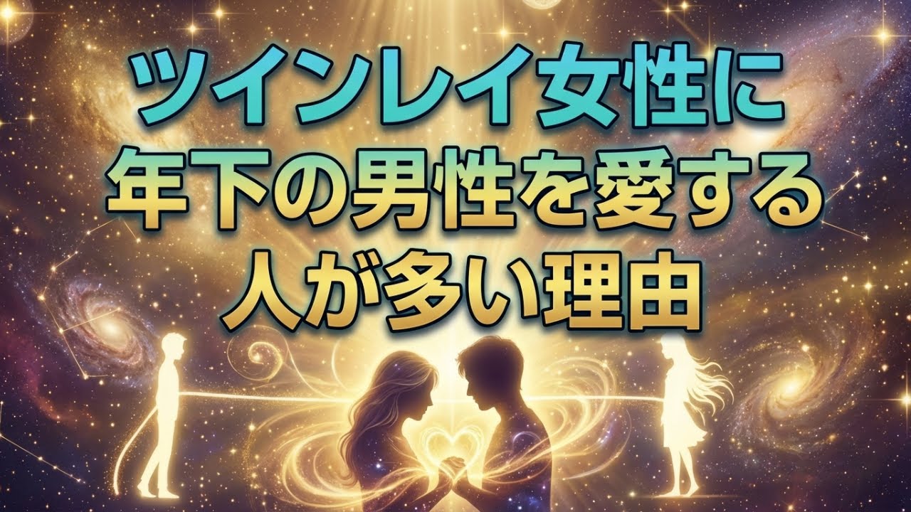 【宇宙の神秘】ツインレイ女性に年下男性を愛する人が多い理由6選｜魂の計画が明らかに