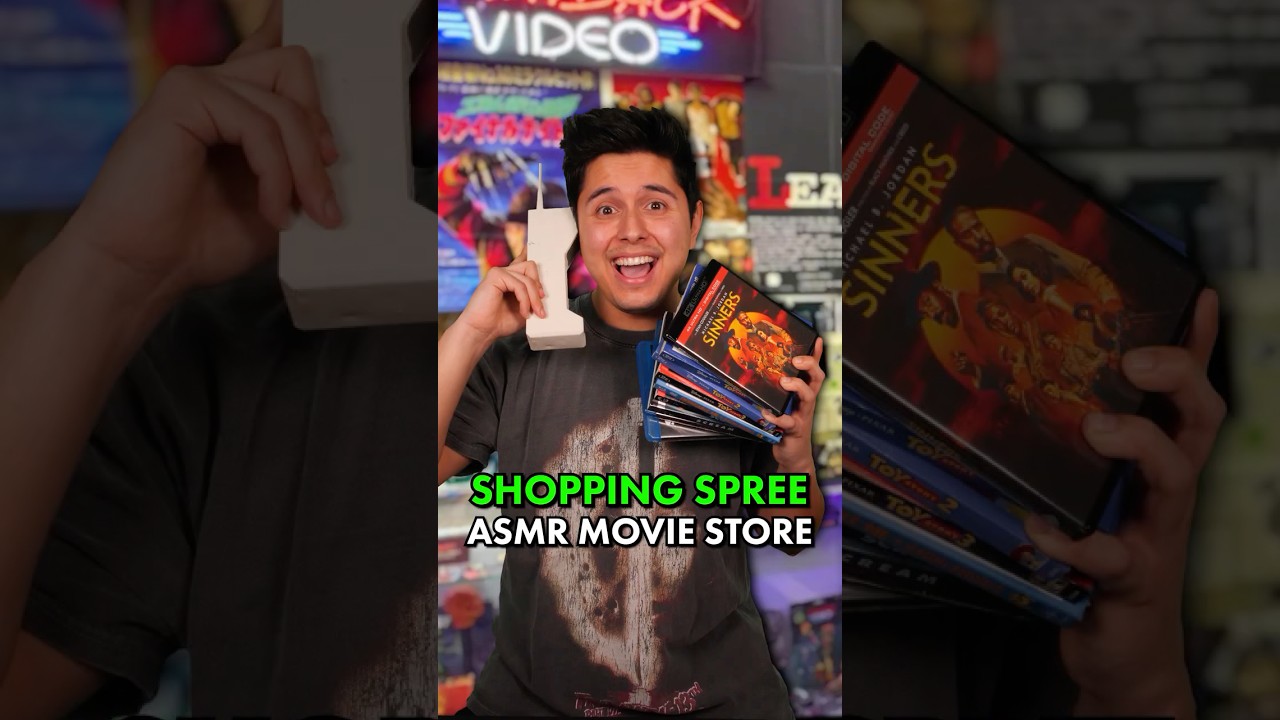 Покупки в магазине коллекционных фильмов! | ASMR-ролевая игра
