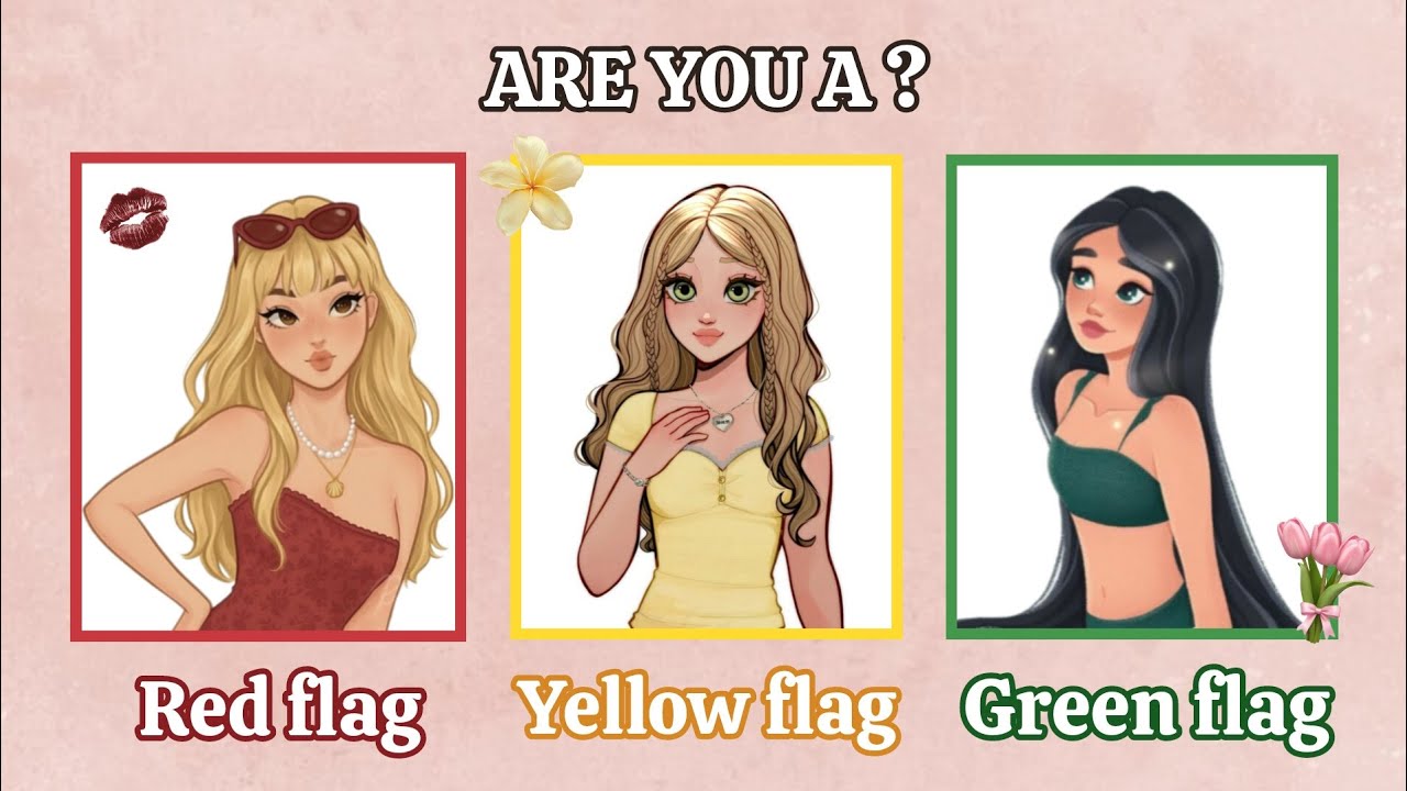 Вы красный или зелёный флаг? ✨ Этот тест вас раскроет! 🫣