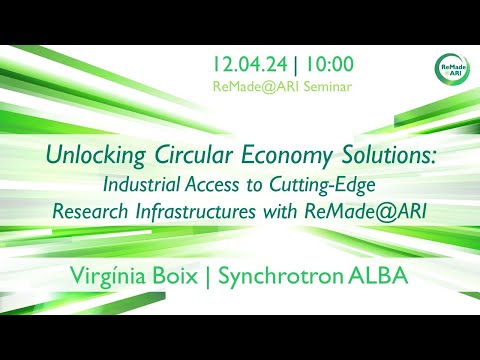 Unlocking Circular Economy Solutions: Industrial Access to Cutting-Edge Research Infrastructures