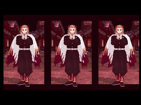 【鬼滅のMMD・飛び出すエフェクト】フォニイ【 煉獄杏寿郎】