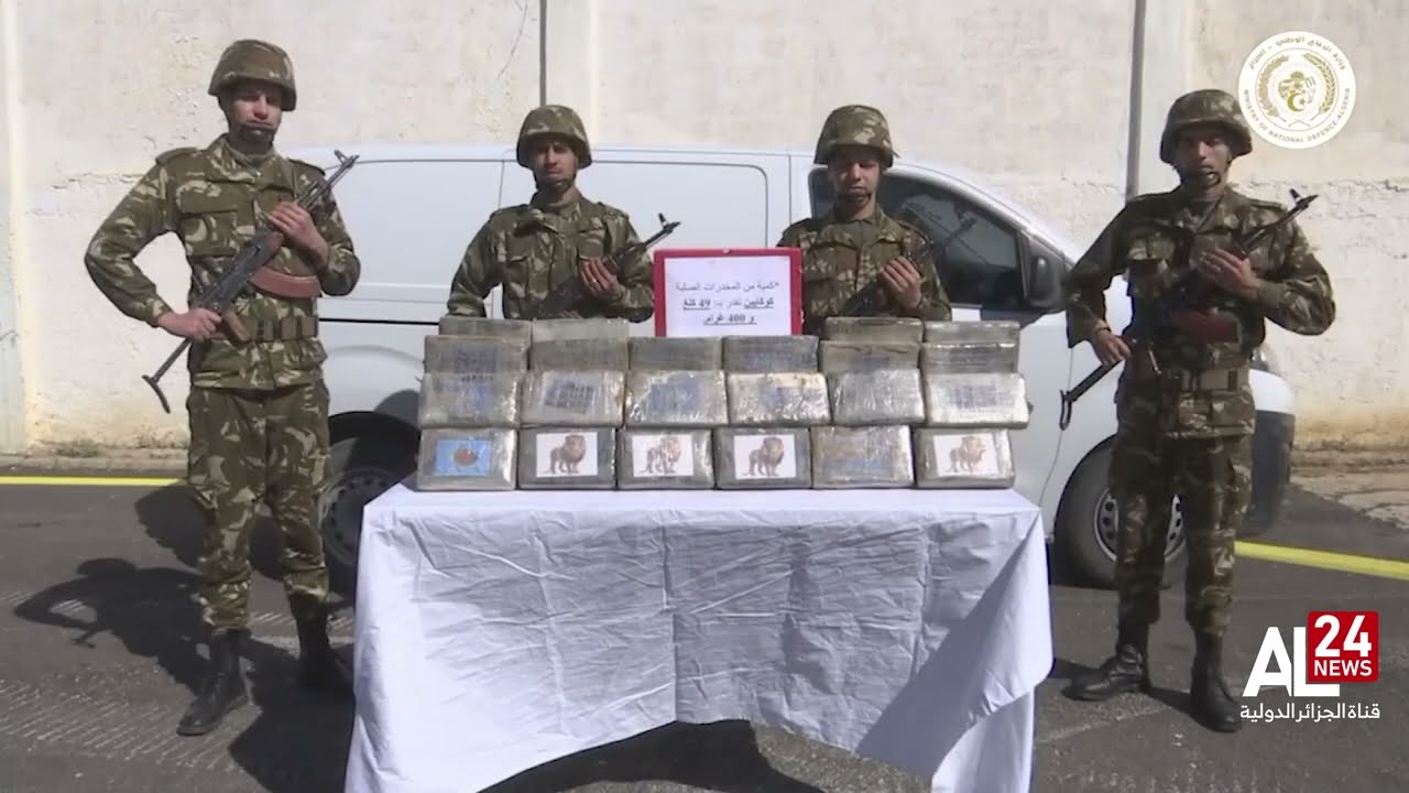 الدفاع الجزائرية: إحباط محاولات تهريب المخدرات بالحدود الغربية