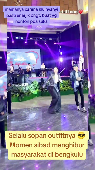 MOMEN SIBAD LAGI NYANYI DI BENGKULU OUTFITNYA KEREN #beritaartis #sitibadriah #hiburan #cantik