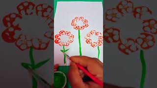 Creative Okra Print Flowers🌼Fun School Activity Idea #vegetable printing#kids craft #school activity