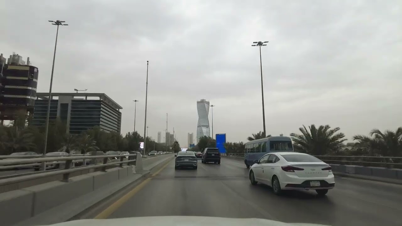 RIYADH CITY CLOUDY WEATHER DRIVING TOUR 03-03-2026