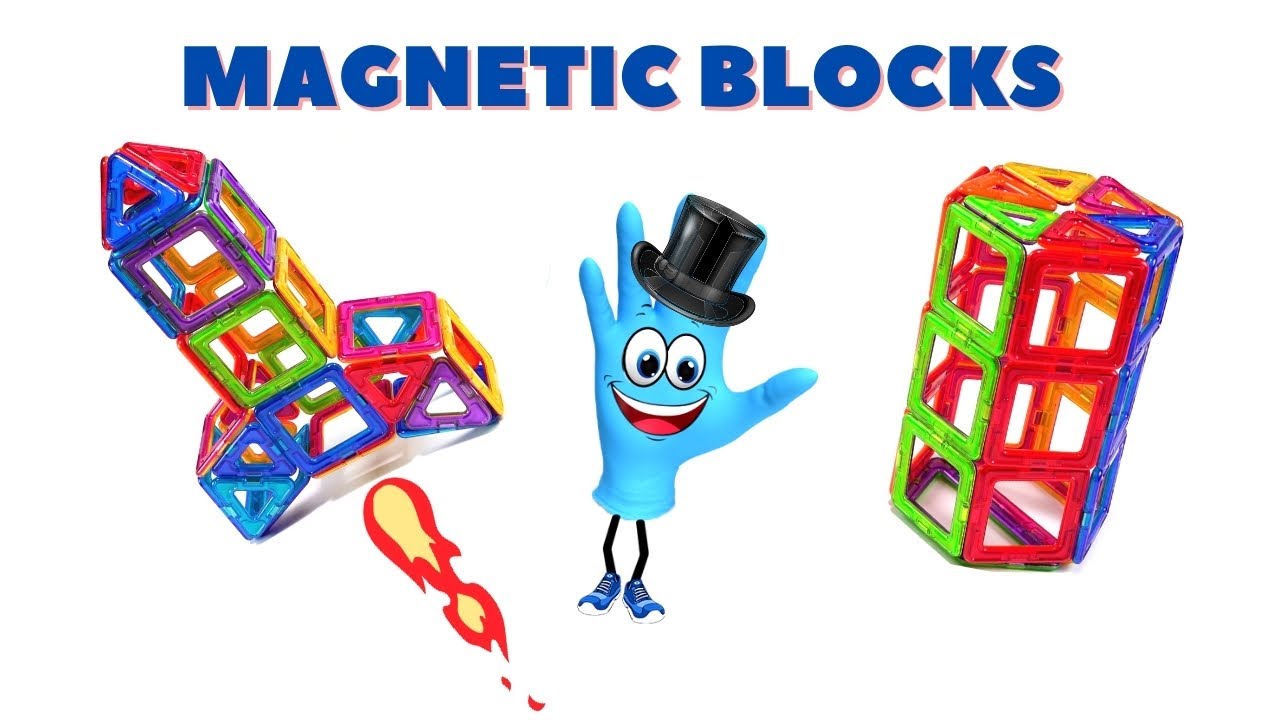 MAGFORMERS MAGNETIC BLOCKS for kids - How to build Rocket and Cylinder ...