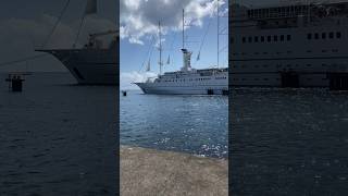 Wind Surf docked at Roseau Dominica.#cruiseship #cruise