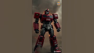 Fire truck transforms into Robot | Robot Transformation #transformers #robot #truck #firetruck