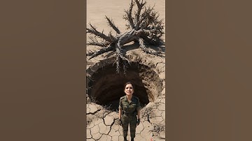 Lady Soldier saved the Bullet tree from drying up by watering it 😭 #ai #plants #save #water