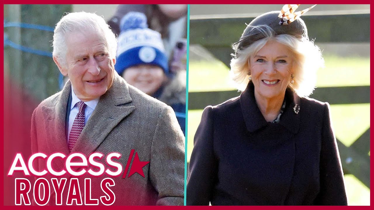 King Charles & Camilla Attend New Year’s Day Service In Sandringham