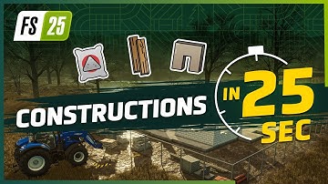 👷‍♂️Constructions in 25 seconds | Farming Simulator 25