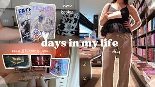 a realistic cozy week: new books, pc gaming & unboxing 🎀