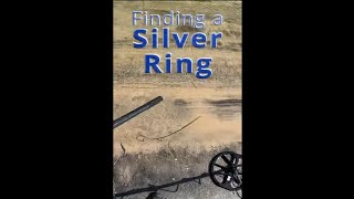 Silver Ring found on the Beach💍😮 #fun #metaldetecting #asmr