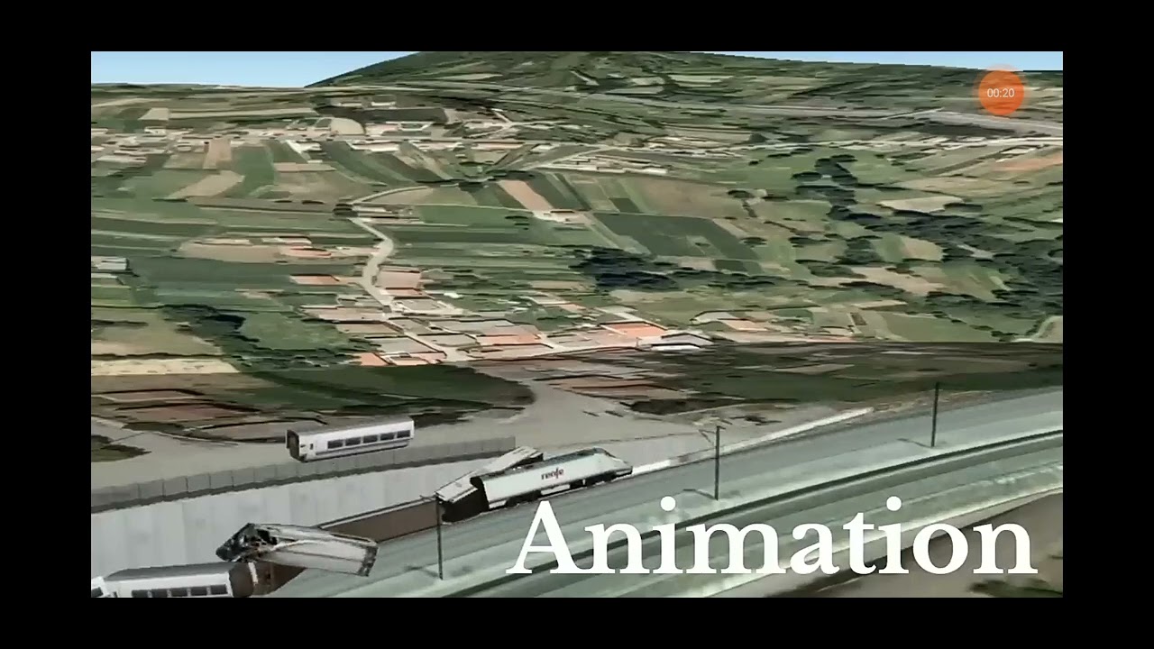 Train Wreck Animation Spanish Train Crash Animation vs Real Life #planecrash - YouTube