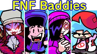 Friday Night Funkin' Baddies FULL WEEK   Cutscenes (FNF Mod/Vs Cassette Girl/Stalker/NekoFreak/Jazz)