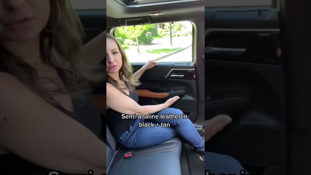 These rear seats have what?!! 2022 Mitsubishi Outlander #shorts
