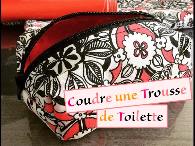 trousse de toilette en coton enduit