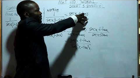 MAT 1110 TUTORIAL SHEET 5 2019 QUESTION 2Cvii