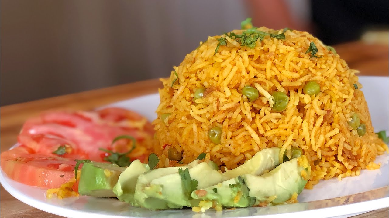 Vegan Mexican Inspired Yellow Rice  - vegan recipe - healthy recipe channel