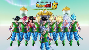 Goku AF (Base-SSJ1-SSJ2-SSJ3-SSJ4-SSJ5-SSG-SSB-UI-MUI) - Dragon Ball Xenoverse 2 Mods