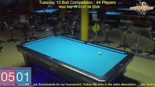 Tuesday 10 Ball Competition : 15/09/26 screenshot 5