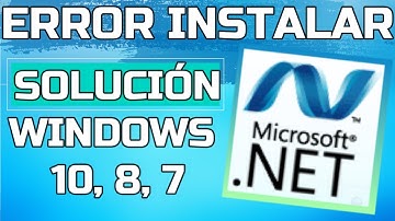Error al instalar .Net Framework - Solución ERROR en la instalación de NET FRAMEWORK Windows(10/7/8)