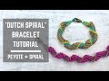 Dutch Spiral bracelet tutorial | Peyote + Spiral Stitch | Beaded Bracelet