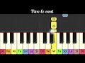 Chant de nol  vive le vent piano pour enfants