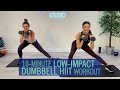 10-MINUTE LOW-IMPACT FULL BODY DUMBBELL HIIT / STRENGTH & CARDIO WORKOUT