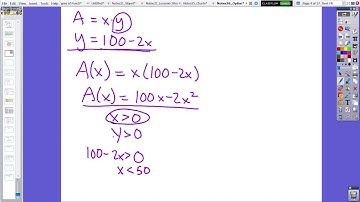 AP Calculus AB: Optimization -- The Area Problem