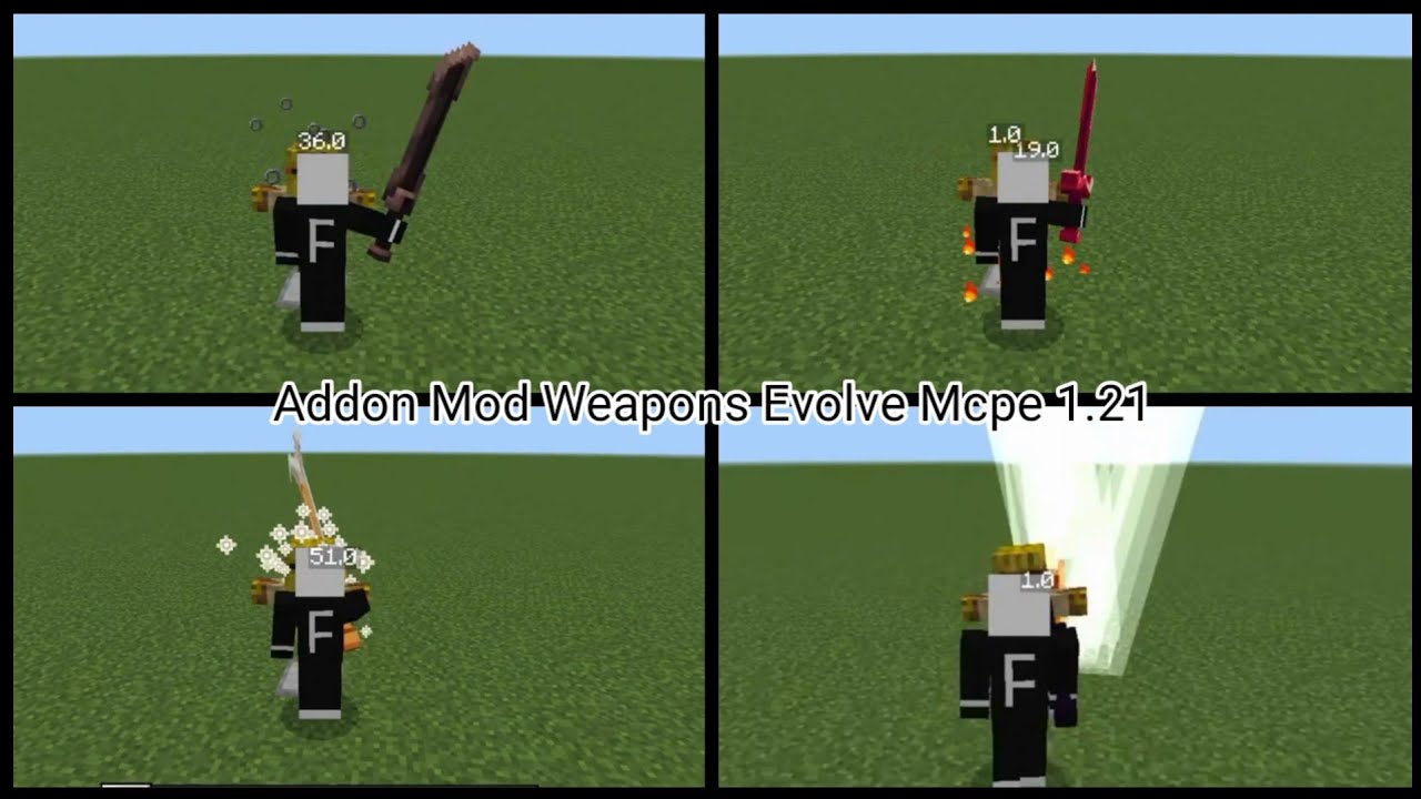 Minecraft Addon Mod Weapons Evolve Mcpe 1.21 - YouTube