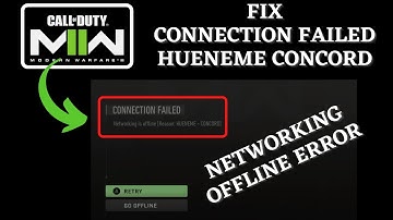 Modern Warfare 2 Beta Connection failed  Networking is Offline- Hueneme Concord Error