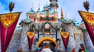 Disneyland Early Morning Christmas Walkthrough 4k Pov