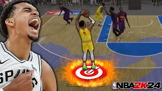 This Victor Wembanyama Build MAX HEIGHT + WINGSPAN is a GLITCH on NBA 2K24...