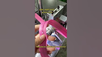 Nylon zipper machine for make gap N3 zipper #zippermachine #zippermakingmachine