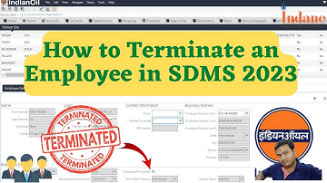 How to Terminate an Employee in SDMS 2023