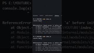 What is Temporal Dead Zone in JavaScript? 🔥#JavaScript#TemporalDeadZone#TDZ#JavaScriptShorts