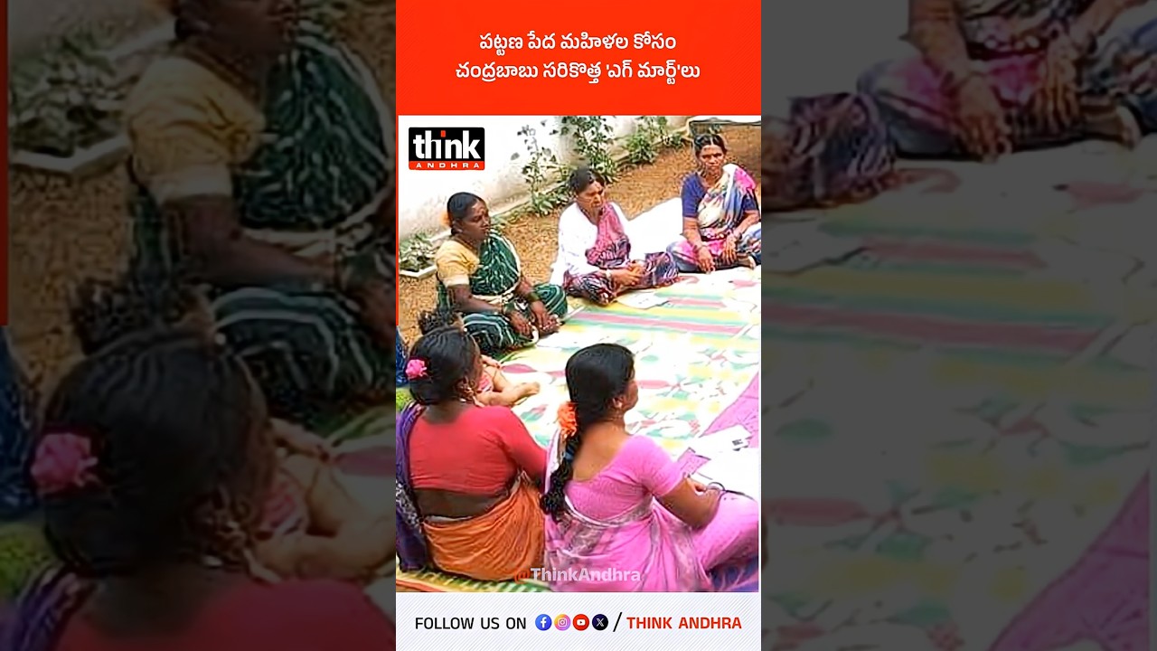 పట్టణ పేద మహిళల కోసం చంద్రబాబు సరికొత్త 'ఎగ్ మార్ట్'లు! 