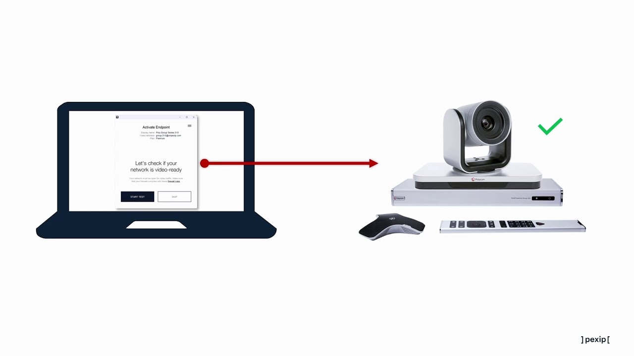 Pexip Service | Endpoint Activation - Poly Group Series