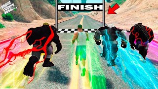 Franklin & Shinchan Challenge Every GOD BLACK HULK For Race In GTA 5 !