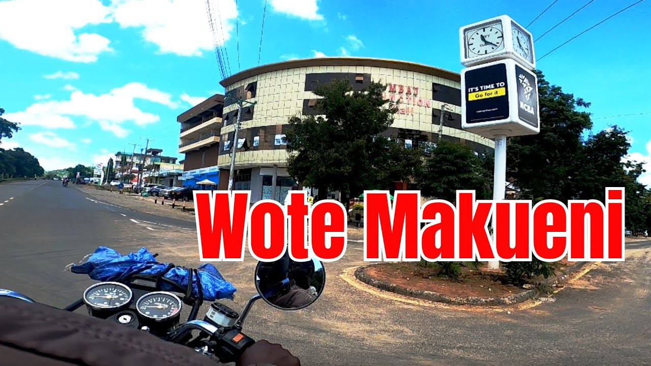 Поездка по городу Воте на мотоцикле 🏍️ | Внутри прекрасной штаб-квартиры округа Макуэни 🇰🇪✨