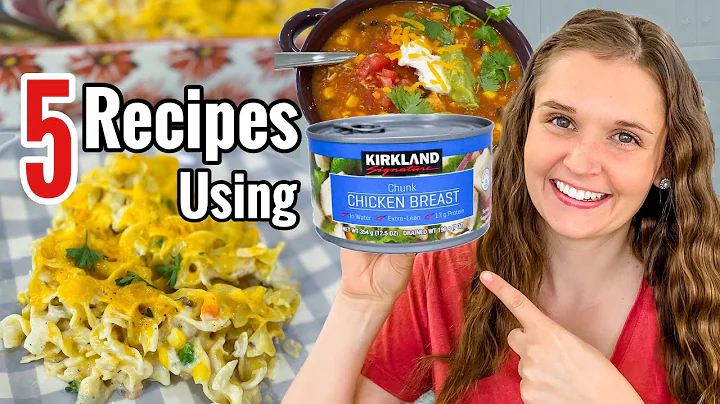 5 Cheap & EASY Chicken Dinners! | Tasty Recipes Using CANNED CHICKEN! | Julia Pacheco