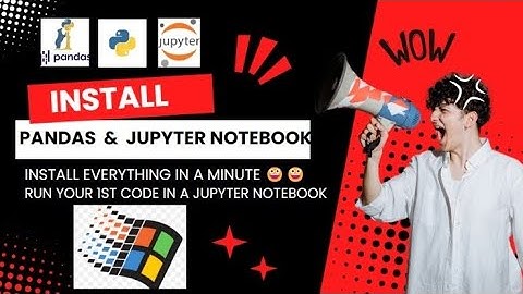 Install Pandas and Jupyter Notebook | CodeRenders | Pandas #youtube #viral #trending
