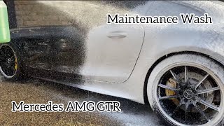 Mercedes AMG GTR Exterior Wash - [Ceramic Coating Maintenance]